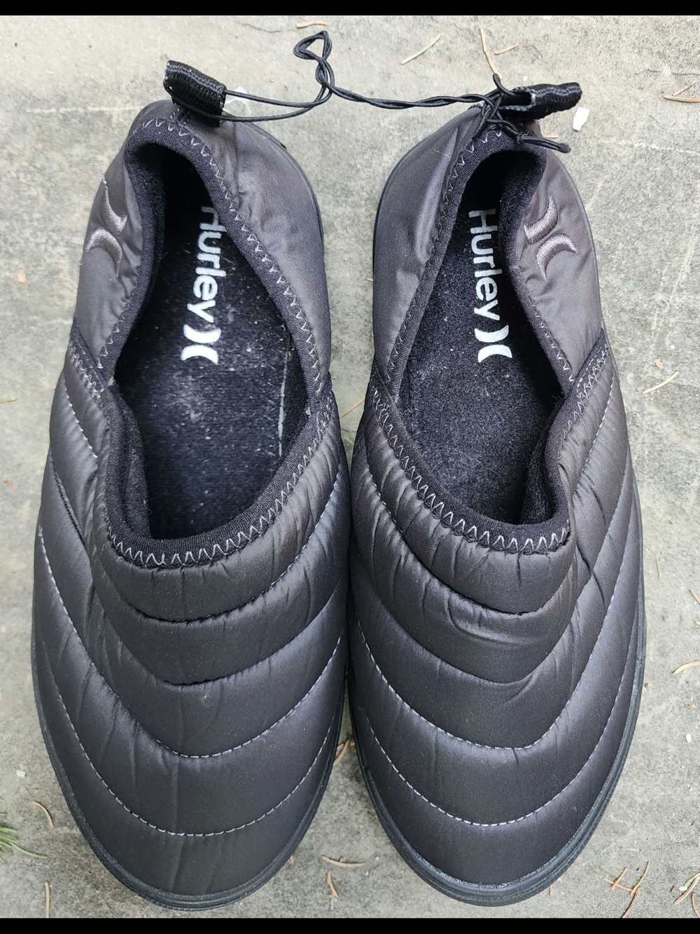 Hurley Men's Black Puff Kayo Chukka Shoes Quilted Black Men’s Slip-On .sz 8.5m